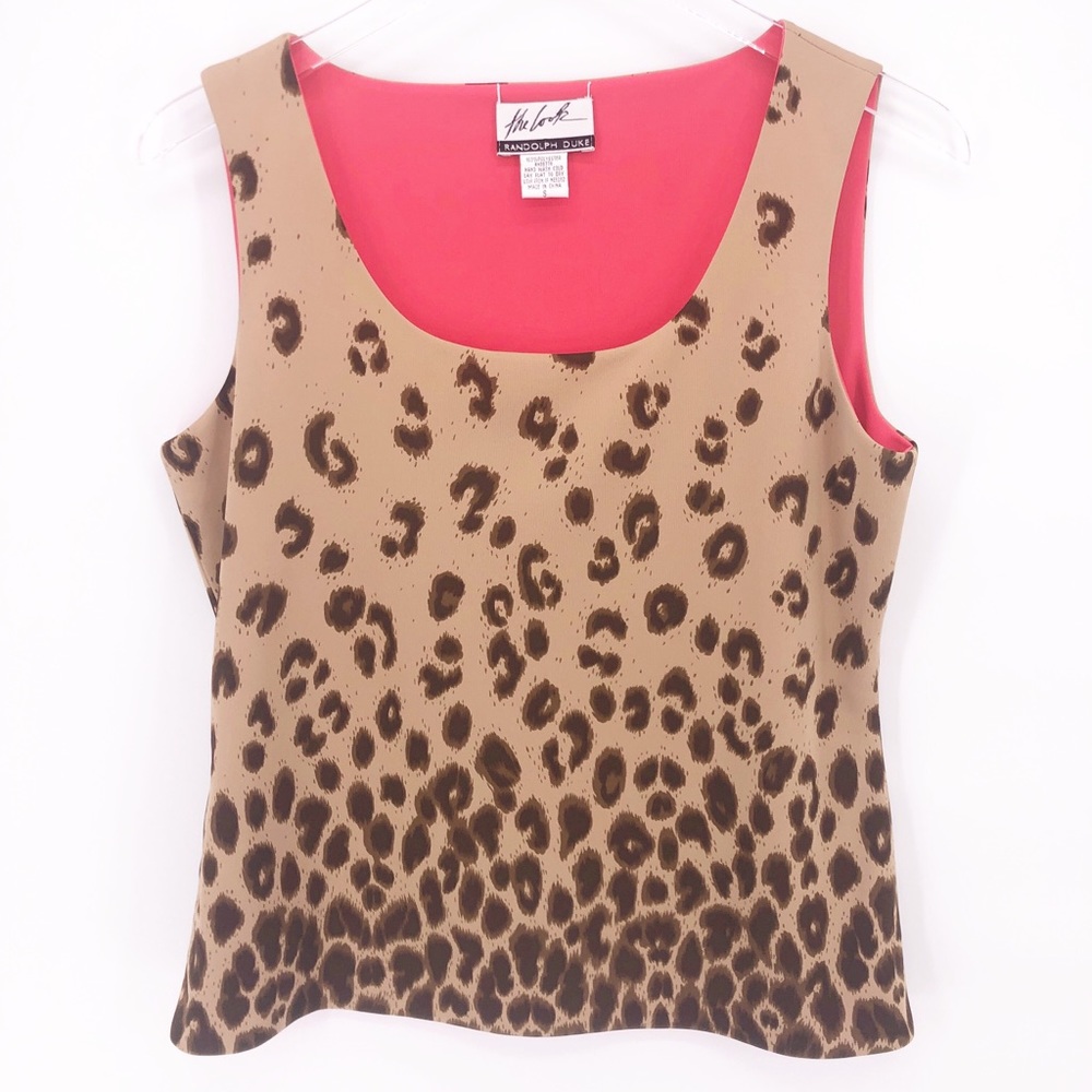 The Look Randolph Duke Reversible Leopard/Pink Top